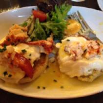 Lobster Benedict at The Copley Plaza