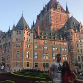 Our amazing castle-like hotel in Quebec City