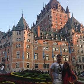 Our amazing castle-like hotel in Quebec City